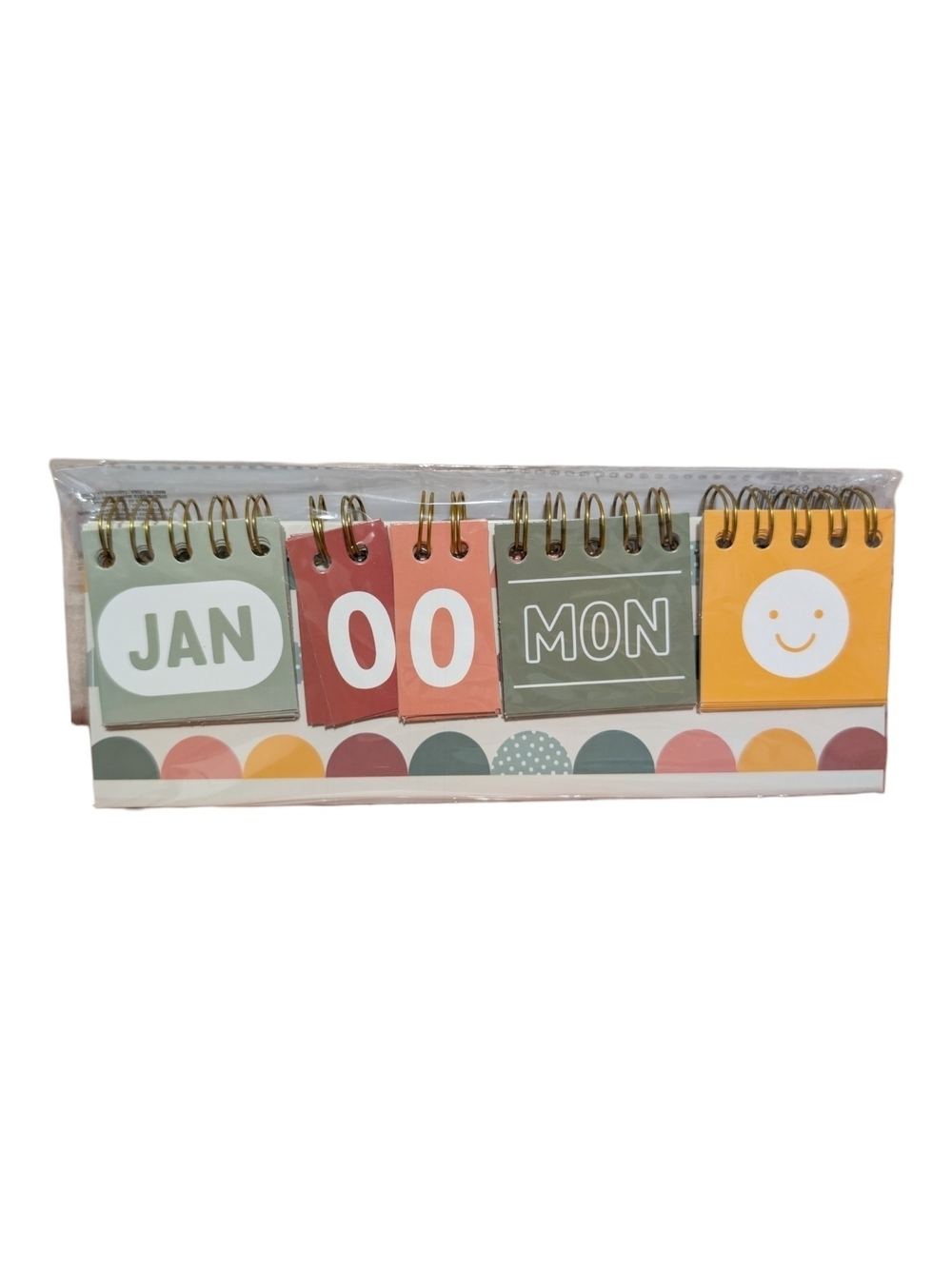 Desktop Flip Calendar 2027 with Pastel Color Block